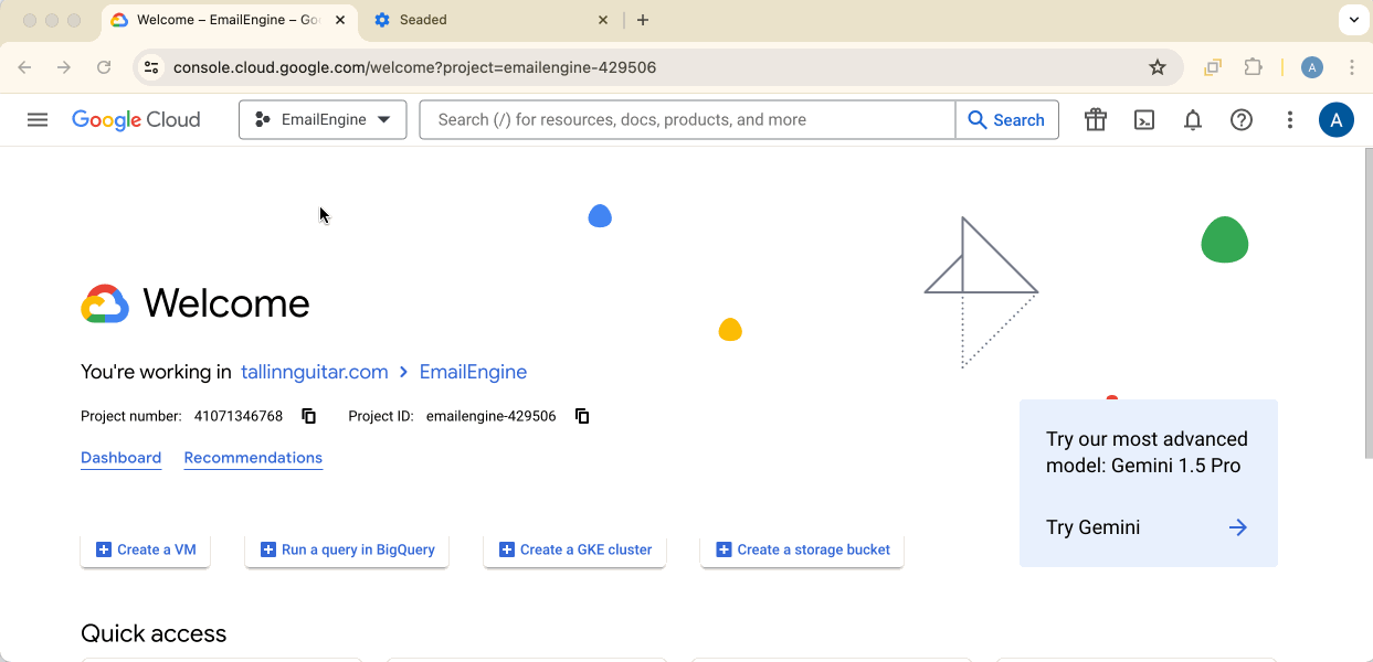 Navigating to consent screen