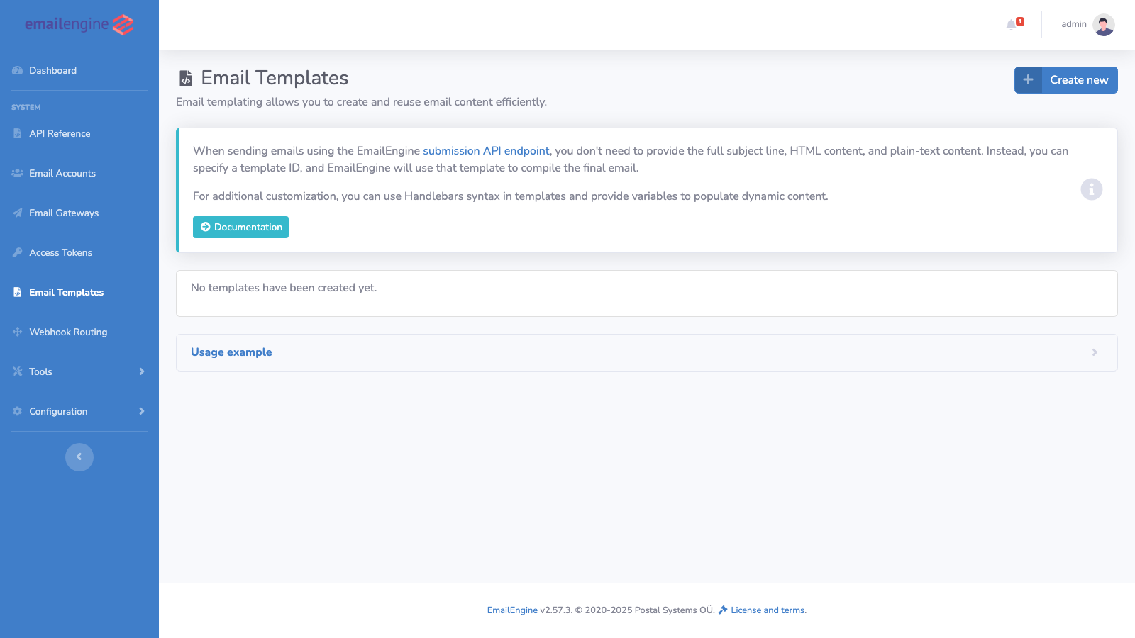 Email Templates List