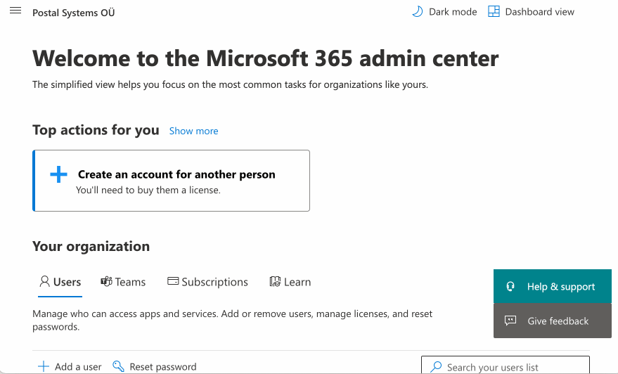 Enabling IMAP and SMTP in Microsoft 365 admin center